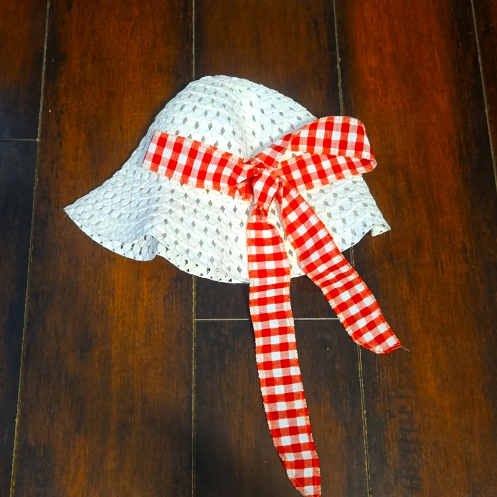 Red and white plaid dress
